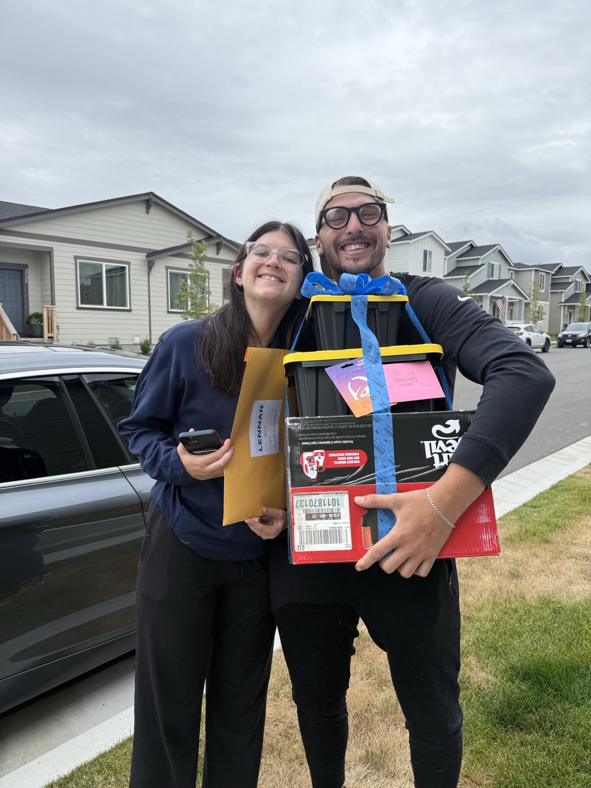 Happy home buyers